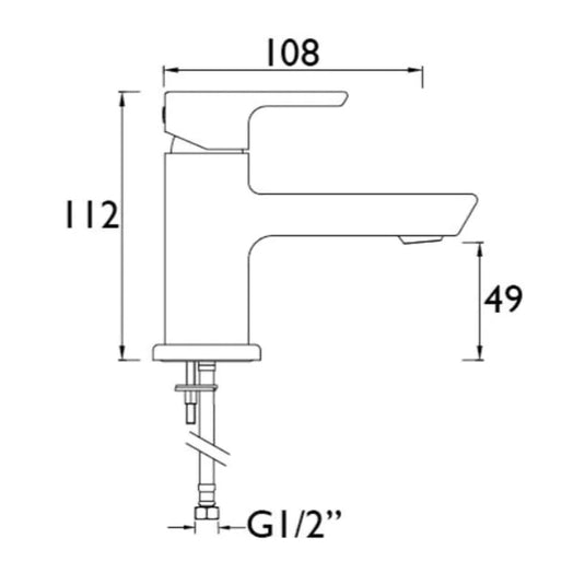 Bristan Cobalt Cloakroom Basin Mixer Chrome | COB SMBAS C - Envy Bathrooms Ltd