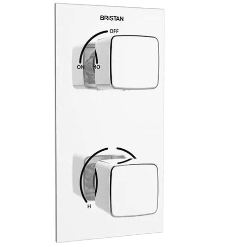 Bristan Cobalt Thermostatic Concealed Dual Control Valve | COB SHCVO C - Envy Bathrooms Ltd