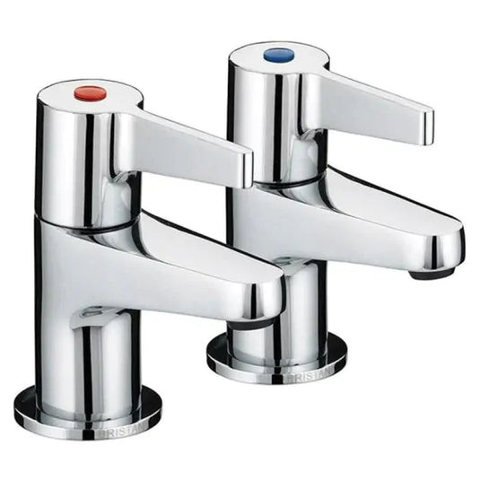 Bristan Design Utility Bath Pillar Taps Chrome | DUL 3/4 C - Envy Bathrooms Ltd