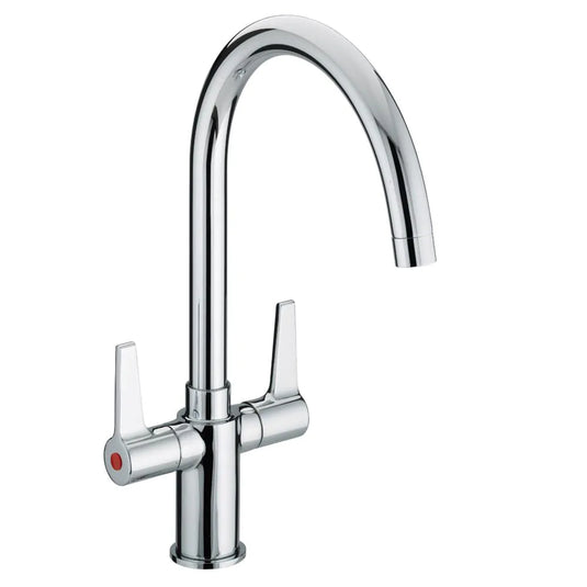 Bristan Design Utility Lever Easyfit Kitchen Mixer Chrome | DUL SNK EF C - Envy Bathrooms Ltd
