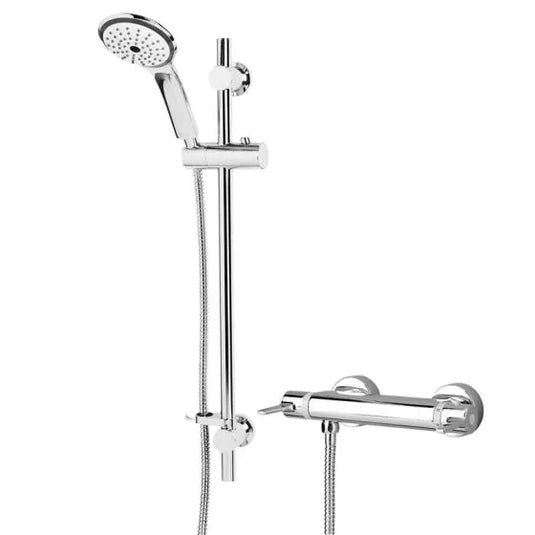 Bristan Design Utility Lever Thermostatic Bar Mixer Shower | DUL2 SHXARFF C - Envy Bathrooms Ltd