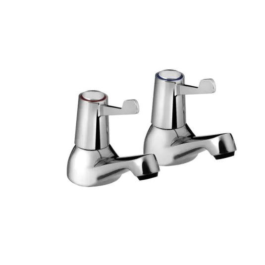 Bristan Lever Basin Pillar Taps 3 Inch Lever Chrome | VAL2 1/2 C CD - Envy Bathrooms Ltd