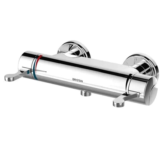 Bristan OPAC Thermostatic Exposed Bar Shower Valve with Lever Controls | OP SHXVO ISOL EL C - Envy Bathrooms Ltd