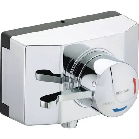 Bristan Opac Thermostatic Exposed Shower Valve with Lever & Shroud | OP TS1503 SCL C - Envy Bathrooms Ltd