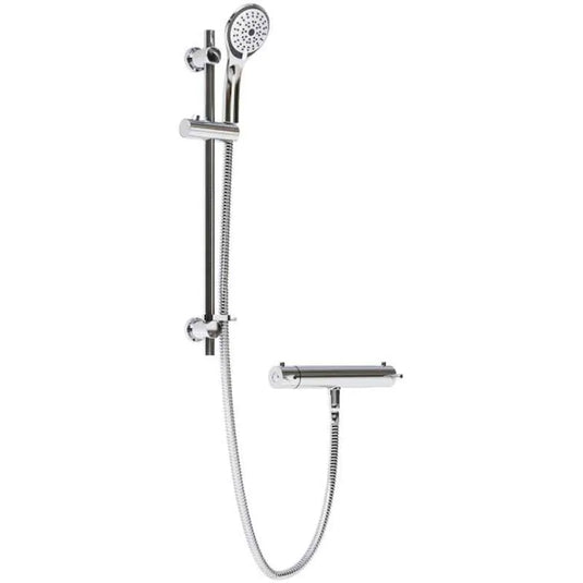 Bristan Prism Bar Mixer Shower with Adjustable Riser Kit | PM SHXMMCTFF C - Envy Bathrooms Ltd