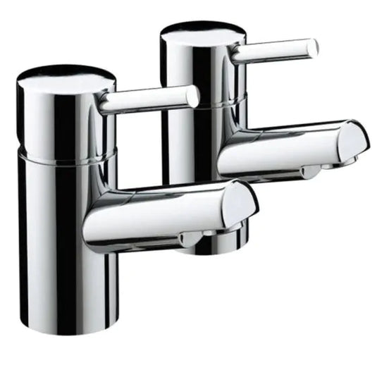Bristan Prism Bath Pillar Taps Chrome | PM 3/4 C - Envy Bathrooms Ltd
