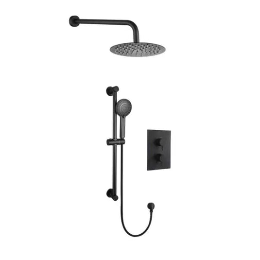Bristan Prism Concealed Dual Control Mixer Shower Kit Black | PRISM BB SHWR PK - Envy Bathrooms Ltd