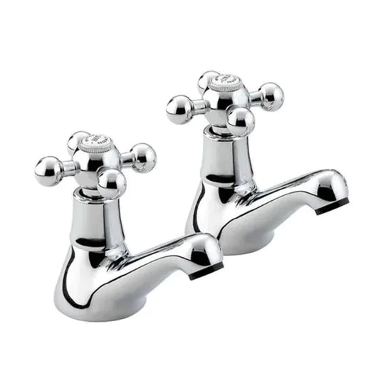 Bristan Regency Bath Pillar Taps Chrome | R 3/4 C - Envy Bathrooms Ltd