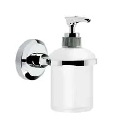 Bristan Solo Frosted Glass Soap Dispenser Chrome | SO SOAP C - Envy Bathrooms Ltd