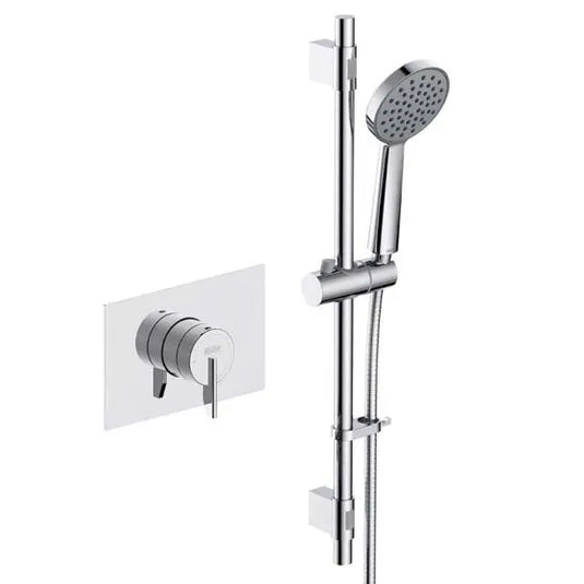 Bristan Sonique3 Thermostatic Concealed Mixer Shower with Riser Kit Chrome | SOQ3 SHCAR C - Envy Bathrooms Ltd