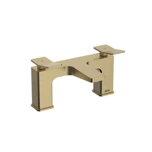 Bristan Tangram Bath Mixer Brushed Brass | TAN BF BB - Envy Bathrooms Ltd