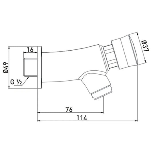 Bristan Timed Flow Soft Touch Wall Mounted Basin Mixer Chrome | Z2 BIB C - Envy Bathrooms Ltd