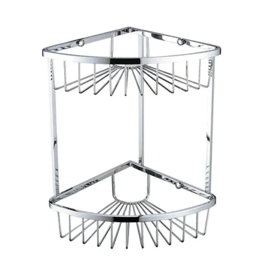 Bristan Two Tier Wire Storage Basket Chrome | COMP BASK06 C - Envy Bathrooms Ltd
