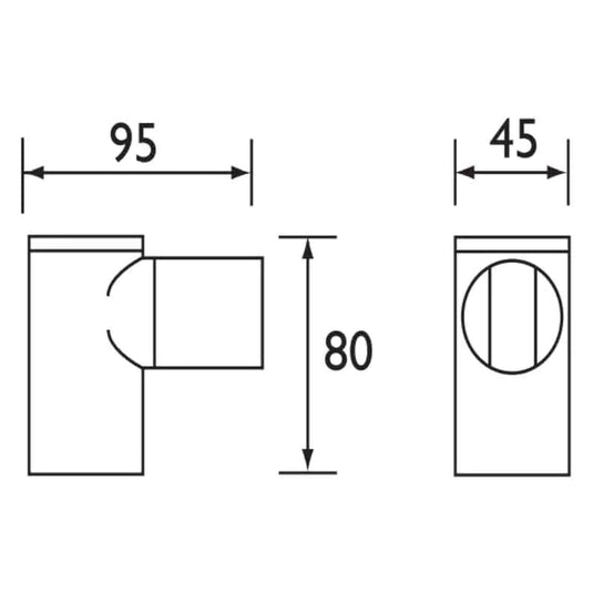 Bristan Wall Bracket Chrome | WB101 C - Envy Bathrooms Ltd