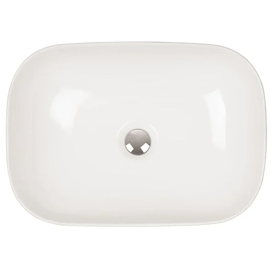 Britton Camberwell Rectangular Sit-On Countertop Basin 490mm Wide - 0 Tap Hole - Envy Bathrooms Ltd