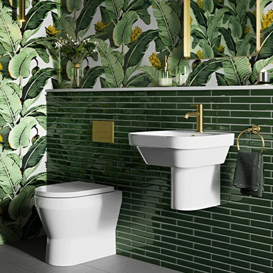 Britton Curve 2 450mm Wall Hung Basin - 1 Tap Hole - Envy Bathrooms Ltd