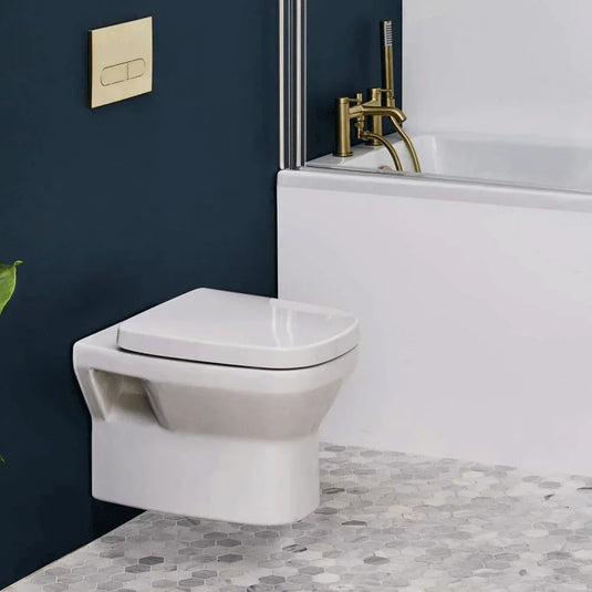 Britton Curved Wall Hung Toilet Pan - White - Envy Bathrooms Ltd