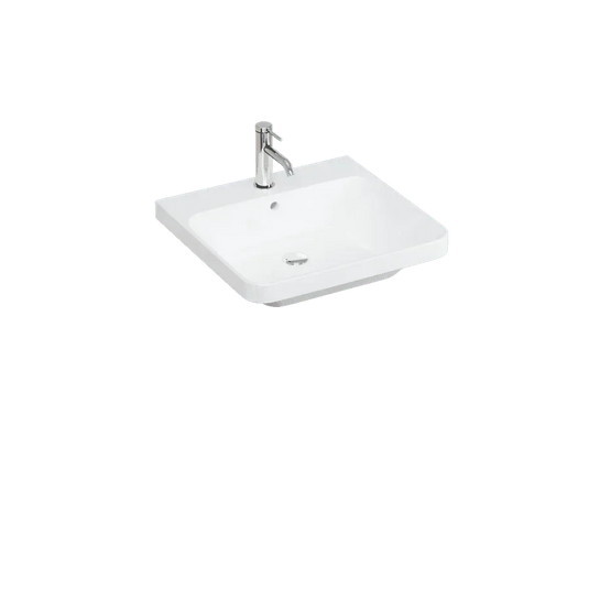 Britton Dalston 600mm Basin - 1TH - White - DAL060 - Envy Bathrooms Ltd