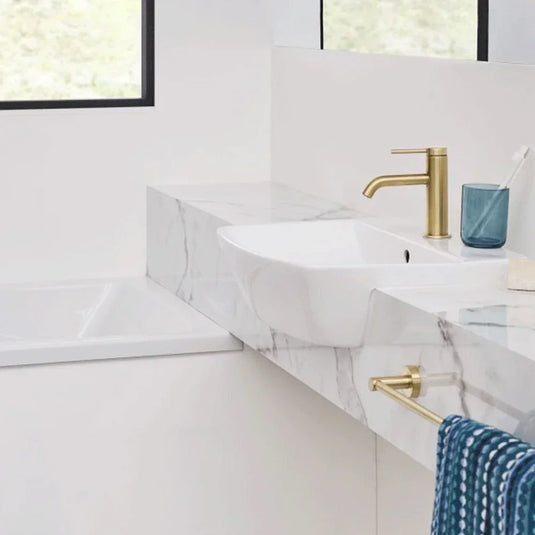 Britton Semi Recessed Basin 500mm Wide - 1 Tap Hole - Envy Bathrooms Ltd