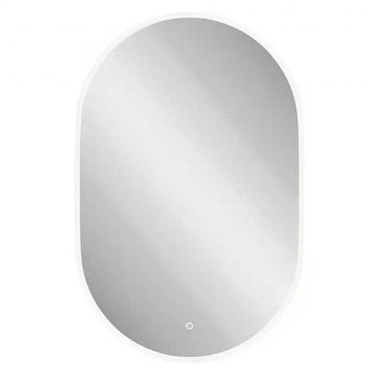 Britton Shoreditch Oval LED Bathroom Mirror 1000mm H x 650mm W - Illuminated - Chrome - Envy Bathrooms Ltd