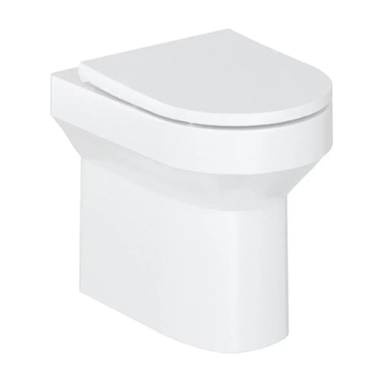 Britton Shoreditch Rimless Back To Wall Toilet Pan - Soft Close Seat - Envy Bathrooms Ltd
