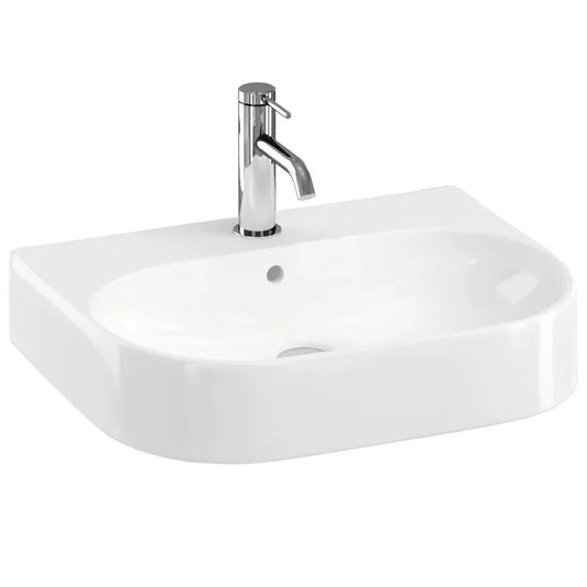 Britton Trim Wall Hung Basin 500mm Wide - 1 Tap Hole - Envy Bathrooms Ltd