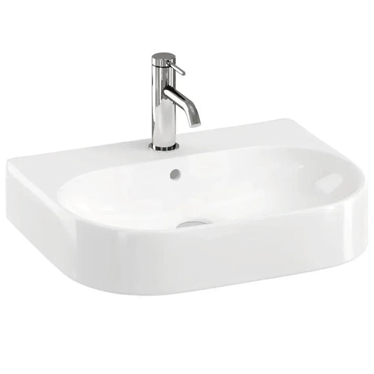Britton Trim Wall Hung Basin 500mm Wide - 1 Tap Hole - Envy Bathrooms Ltd