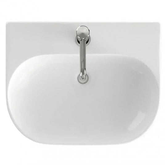 Britton Trim Wall Hung Basin 500mm Wide - 1 Tap Hole - Envy Bathrooms Ltd