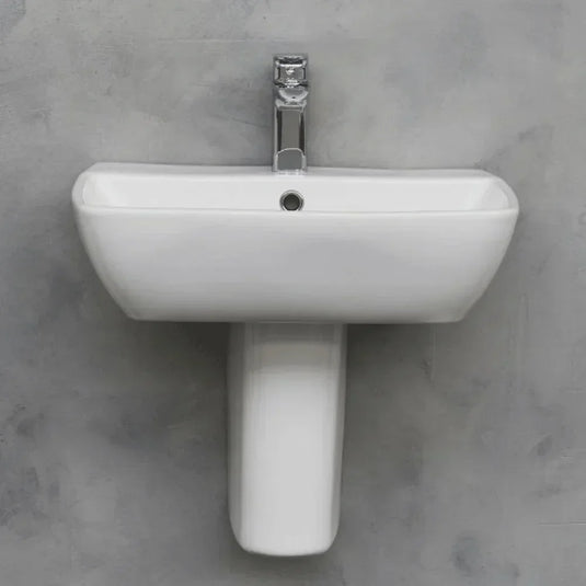 Britton Wall Hung Basin 500mm Wide - 1 Tap Hole - Envy Bathrooms Ltd