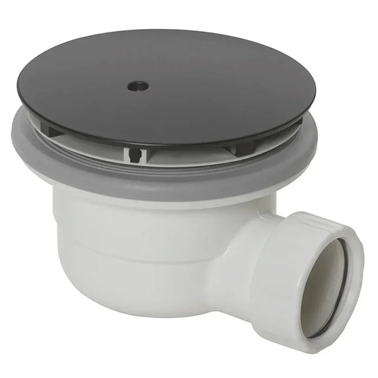 Britton Zamori 90mm Shower Tray Waste - Brushed Brass - Envy Bathrooms Ltd