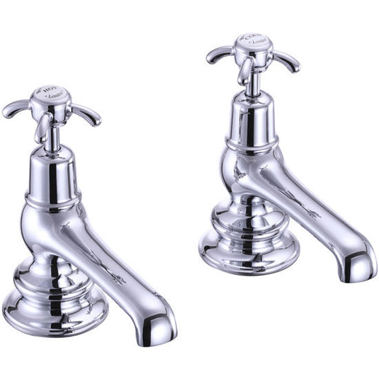 Burlington Anglesey Regent Bath Taps 16.6cm Chrome | ANR3 - Envy Bathrooms Ltd