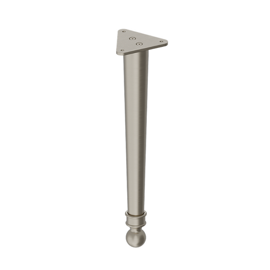 Burlington Chalfont Furniture Legs (Pair) 315mm Brushed Nickel | CHLEGBNKL - Envy Bathrooms Ltd