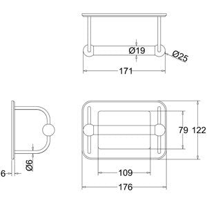 Burlington Chrome Toilet Roll Holder Chrome | A5CHR - Envy Bathrooms Ltd