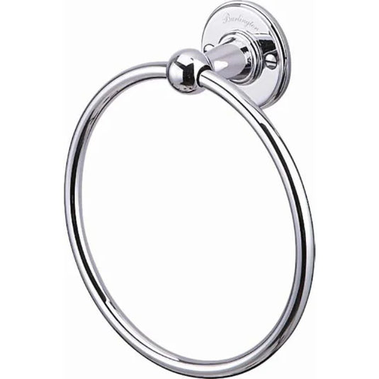 Burlington Chrome Towel Ring Chrome | A3CHR - Envy Bathrooms Ltd