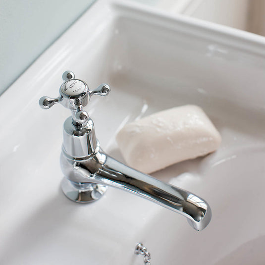 Burlington Claremont Basin Taps 5" Chrome | CL2 - Envy Bathrooms Ltd