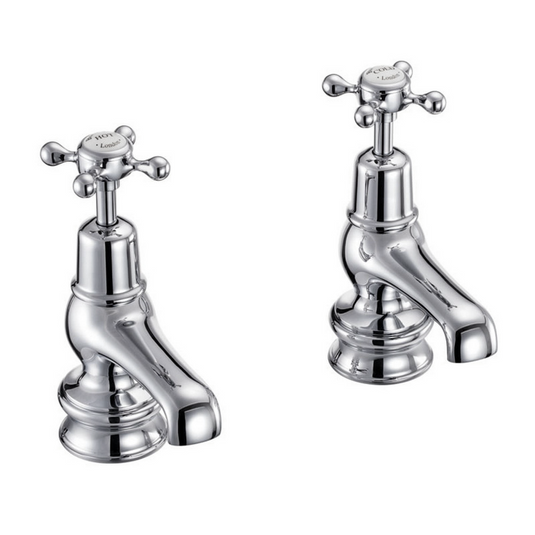 Burlington Claremont Regent Basin Taps 3" Chrome | CLR1 - Envy Bathrooms Ltd