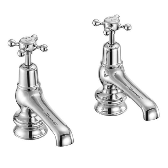 Burlington Claremont Regent Basin Taps 5" Chrome | CLR2 - Envy Bathrooms Ltd
