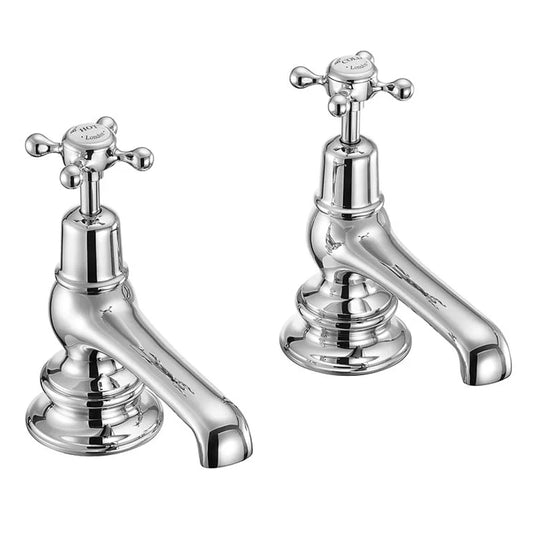 Burlington Claremont Regent Bath Taps Pair Chrome | CLR3 - Envy Bathrooms Ltd