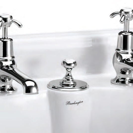 Burlington Classic Basin Invisible Overflow & Waste Chrome | W9 - Envy Bathrooms Ltd