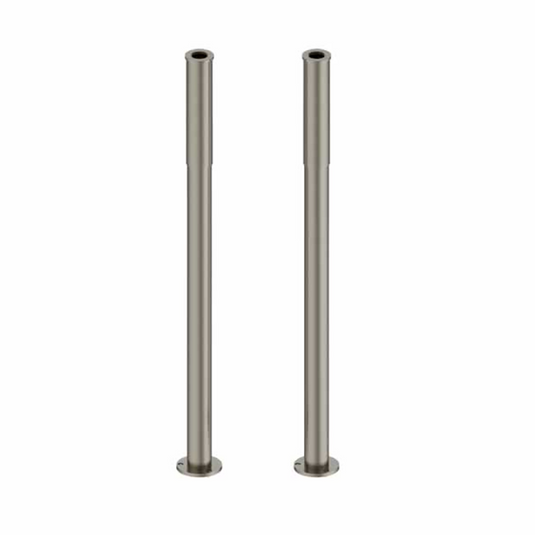 Burlington Decorative Bath Pipe Shrouds 520mm Brushed Nickel | W6-BNKL - Envy Bathrooms Ltd