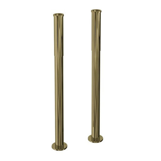 Burlington Decorative Bath Pipe Shrouds Gold | W6-GOLD - Envy Bathrooms Ltd