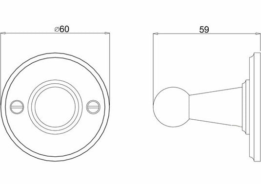 Burlington Gold Single Robe Hook Gold | A14-GOLD - Envy Bathrooms Ltd