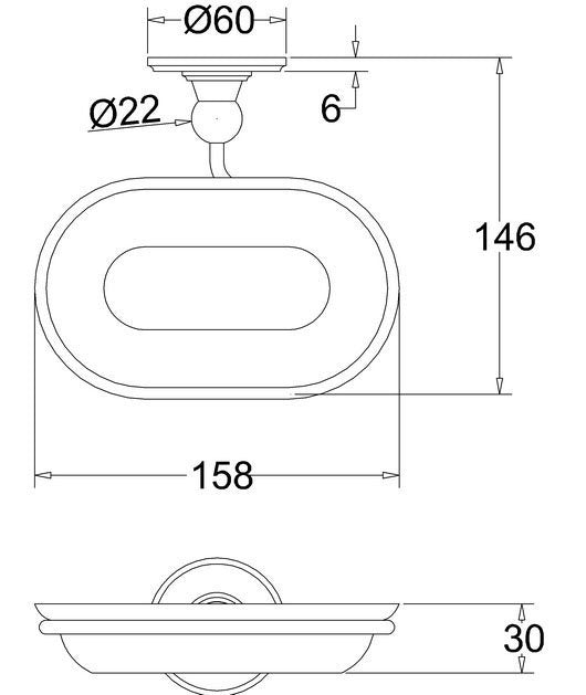 Burlington Gold Soap Dish and Holder Gold | A1-GOLD - Envy Bathrooms Ltd