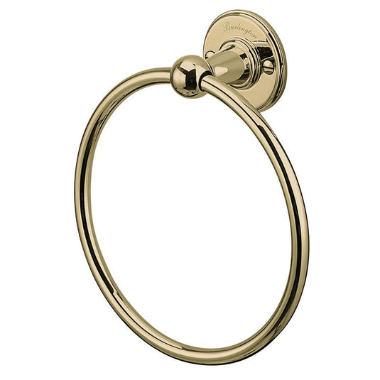 Burlington Gold Towel Ring Gold | A3-GOLD - Envy Bathrooms Ltd