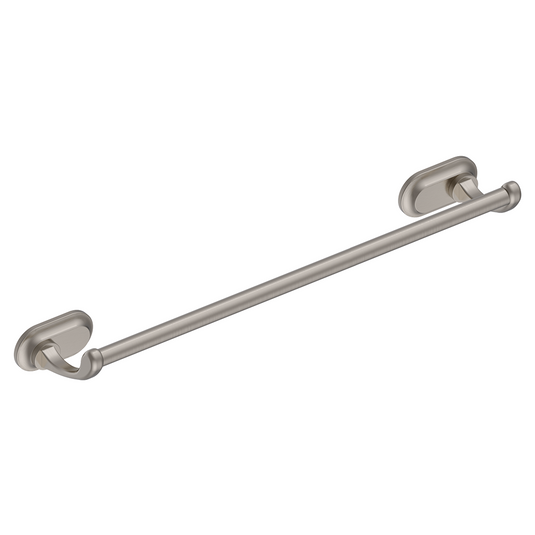 Burlington Guild 450mm Towel Rail Brushed Nickel | GU023L - Envy Bathrooms Ltd