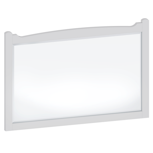 Burlington Guild 850mm Mirror Varley White | GU8557VW - Envy Bathrooms Ltd
