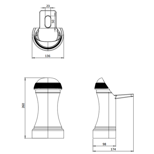 Burlington Guild Bath Leg Set Brushed Nickel | G10L - Envy Bathrooms Ltd