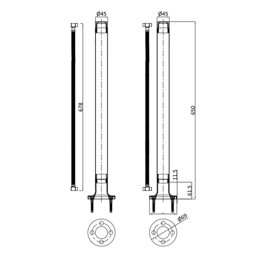 Burlington Guild Freestanding Bath Shower Mixer Chrome | BU_GU422FC - Envy Bathrooms Ltd