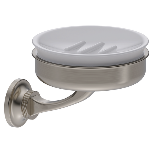 Burlington Guild Soap Dish Brushed Nickel | GU005L - Envy Bathrooms Ltd