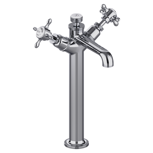 Burlington Guild Tall Mono Basin Mixer Chrome | GU112DNC - Envy Bathrooms Ltd
